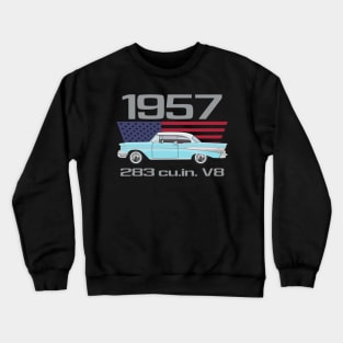 1957-Larkspur Blue Crewneck Sweatshirt